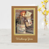 Vist stilstaande Vaderdag Kaart (Gele Bloem)