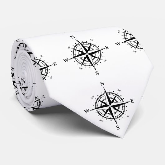 Vist Stropdas Compass (Opgerold)