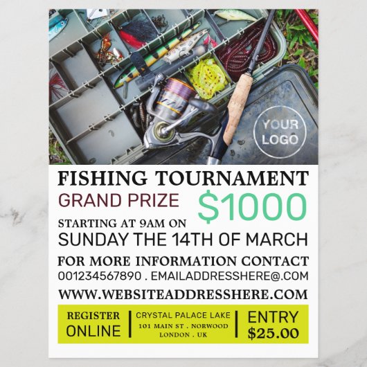 Vist Tackle Box, Geviste Tournament Event Flyer (Voorkant)