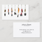 Vist Uitrusting Eenvoudig Wit Visitekaartje (Voorkant / Achterkant)