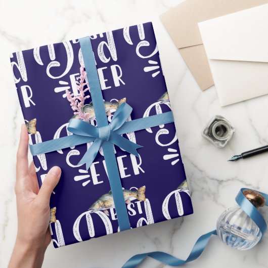 Vist vader beste vader ooit cadeaupapier (Geschenken)