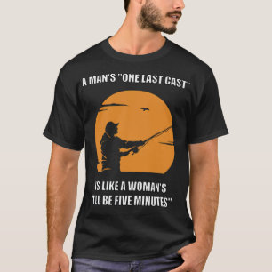 Vist voor de laatste Gegoten voor vissers met rij T-shirt