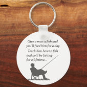 Vist voor een leven lang sleutelhanger (Voorkant)