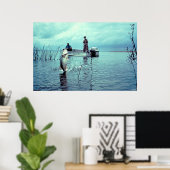 Vist voor Grote Mouth Bass Poster (Thuiskantoor)