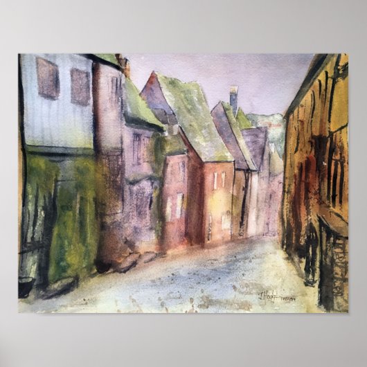 VIST WATERVERF VILLAGE POSTER (Voorkant)