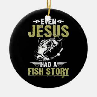Vist zelfs Jezus had een visverhaal Keramisch Ornament