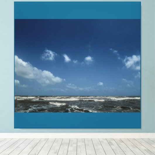Vista de playa canvas afdruk (Insitu (Houten vloer))