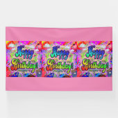 Vista Express Bonne Bannière d'anniversaire (Horizontal)