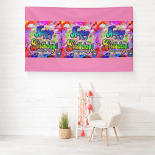 Vista Express Bonne Bannière d'anniversaire