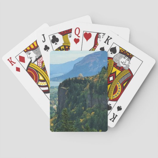 Vista House op Crown Point, Oregon Pokerkaarten (Achterkant)