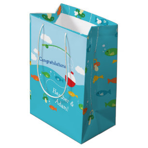 Visthema Gevist Baby shower voor vissers Medium Cadeauzakje