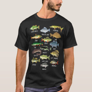 Vistypes Zoetwatervis Jongens Peuter Jongen T-shirt