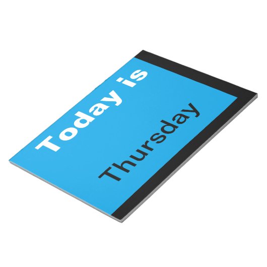 Visual Agenda Tools Day of the Week donderdag Notitieblok (Schuin)