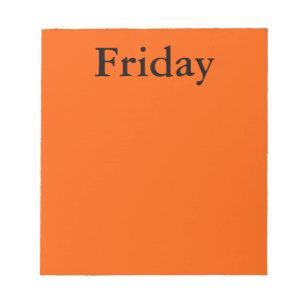 Visual Agenda Tools Day of the Week Vrijdag Nota's Notitieblok