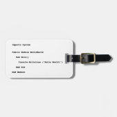 Visual Basic Hallo World Greeting Bagagelabel (Voorkant horizontaal)