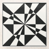 Visual Pull | Modern Glazen Onderzetter (Voorkant)