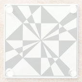 Visual Pull | Modern Glazen Onderzetter (Achterkant)