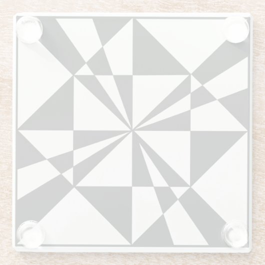 Visual Pull | Modern Glazen Onderzetter (Achterkant)