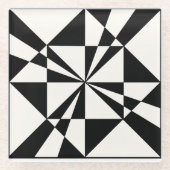 Visual Pull | Modern Glazen Onderzetter (Voorkant)