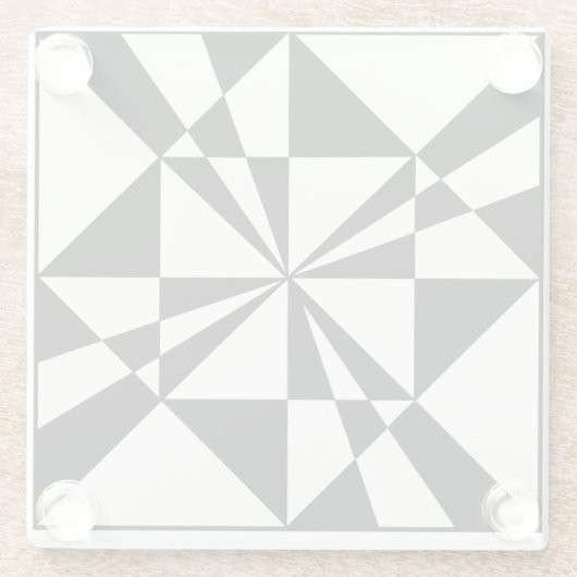 Visual Pull | Modern Glazen Onderzetter (Achterkant)