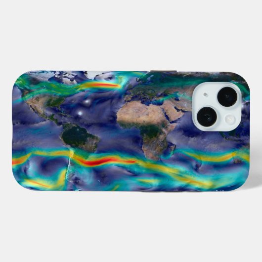 Visualisatie van de wereldenwind. Case-Mate iPhone case (Achterkant (horizontaal))