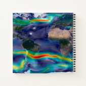 Visualisatie van de wereldenwind. notitieboek (Achterkant)