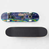 Visualisatie van de wereldenwind. skateboard (Horizontaal)