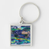 Visualisatie van de wereldenwind. sleutelhanger (Voorkant)