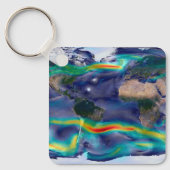 Visualisatie van de wereldenwind. sleutelhanger (Voorkant)