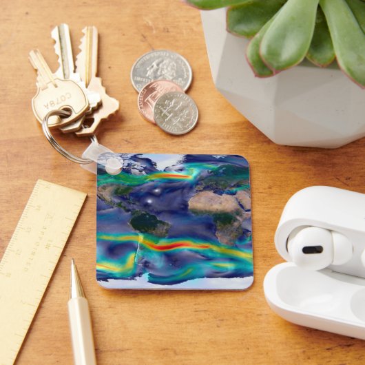 Visualisatie van de wereldenwind. sleutelhanger (Bureau)