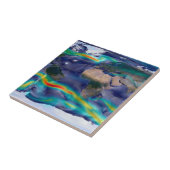 Visualisatie van de wereldenwind. tegeltje (Zijkant)