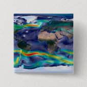 Visualisatie van de wereldenwind. vierkante button 5,1 cm (Voorkant)