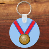Visualiseer een Gold Medal Performance Sleutelhanger (Voorkant)