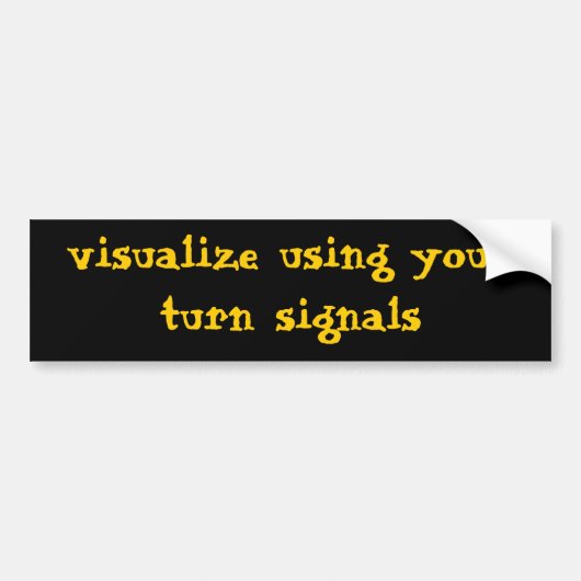 Visualiseren Bumpersticker (Voorkant)