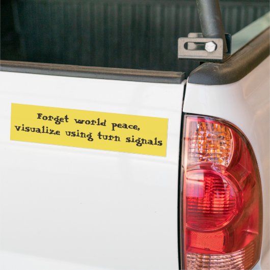 Visualiseren met behulp van uw richtingsignalen bumpersticker (Op Truck)