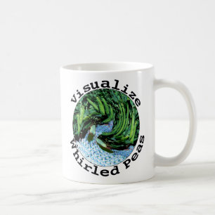 Visualisez la tasse tourbillonnée de pois