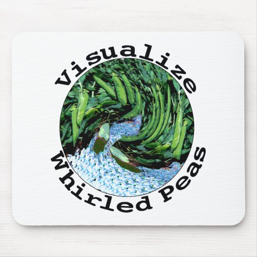 Visualize Whirled Peas Mousepad Muismat (Voorkant)