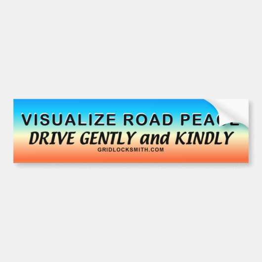 VisualizeRoadPeace... Bumpersticker (Voorkant)