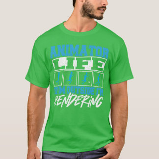 Visueel kunstenaar Cartoon Animator 3D-animatie Fa T-shirt