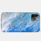 Visuele Blauw Case-Mate iPhone Case (Achterkant (horizontaal))