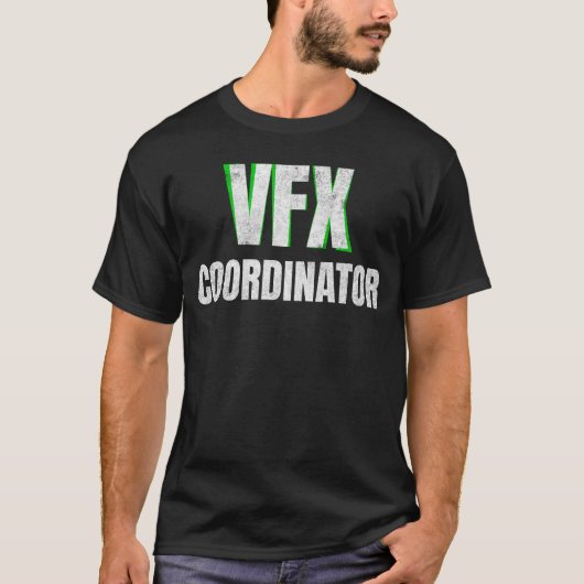 Visuele effecten van VFX-coördinator in nood T-shirt (Voorkant)