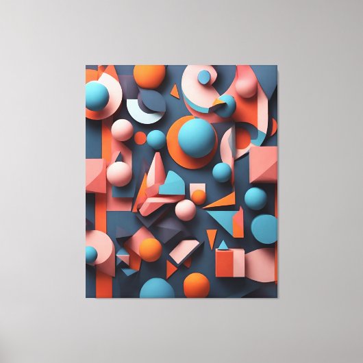 Visuele symfonie canvas afdruk (Voorkant)