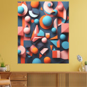 Visuele symfonie canvas afdruk (Insitu (Woonkamer))