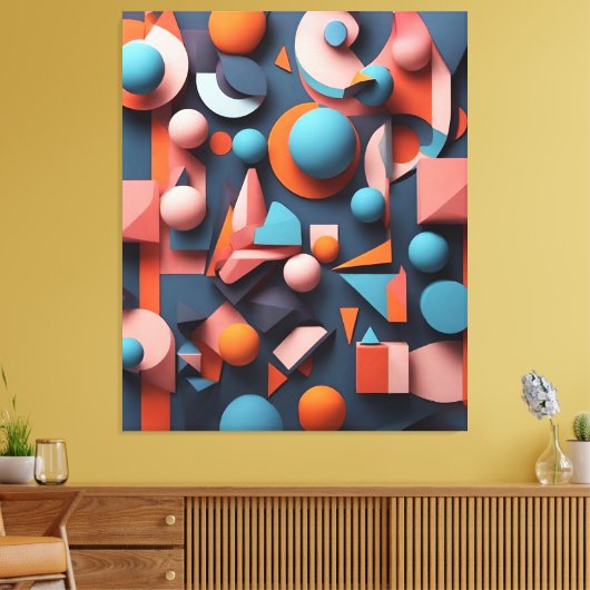 Visuele symfonie canvas afdruk (Insitu (Woonkamer))