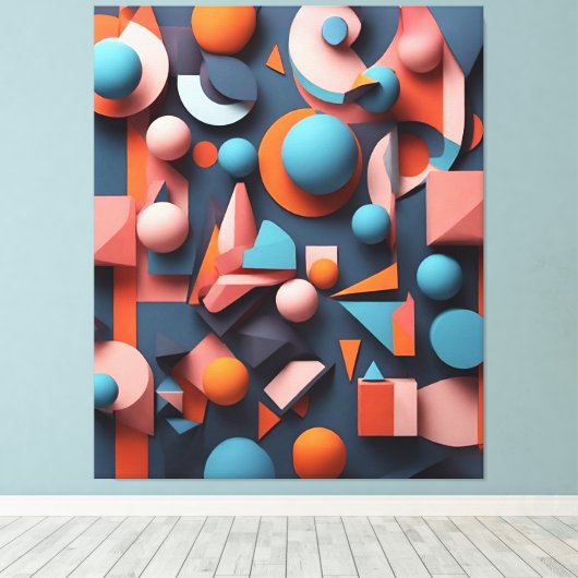 Visuele symfonie canvas afdruk (Insitu (Houten vloer))