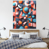 Visuele symfonie canvas afdruk (Insitu (Slaapkamer))