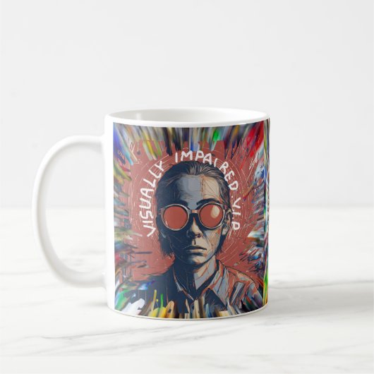 Visuellement déficient VIP mug vision perte vision (Gauche)
