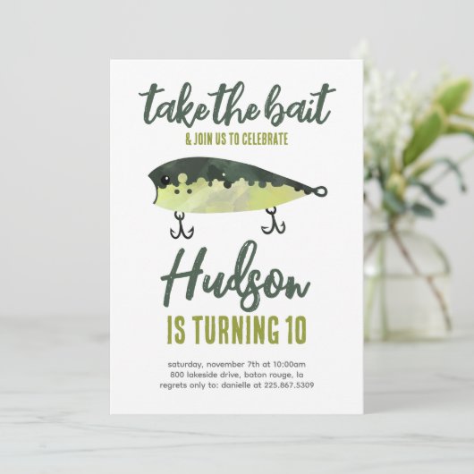 Visuitnodiging Kaart (Staand voorkant)