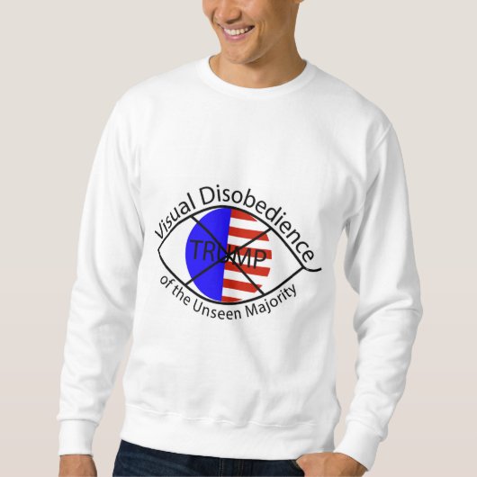 Visusstoornis Anti-Trump Sweatshirt (Voorkant)
