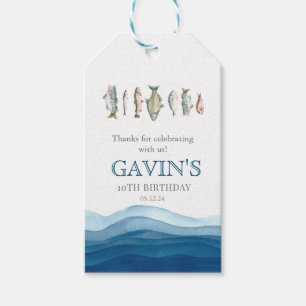 Visverwelkomingsteken, poster van visverwelkoming cadeaulabel